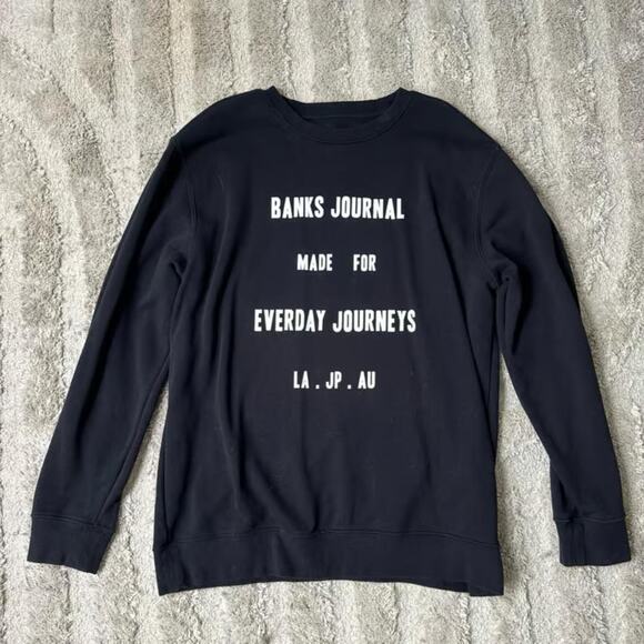 Banks Journal Organic Cotton Crewneck Sweatshirt - Picture 1 of 5
